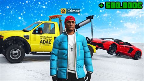 Ich HELFE YouTubern Im SCHNEE In GTA 5 RP YouTube