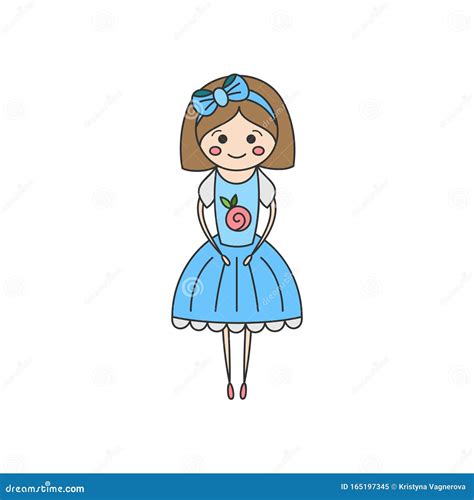 Little Girl Nutcracker Character Vector Stock Vector Illustration Of
