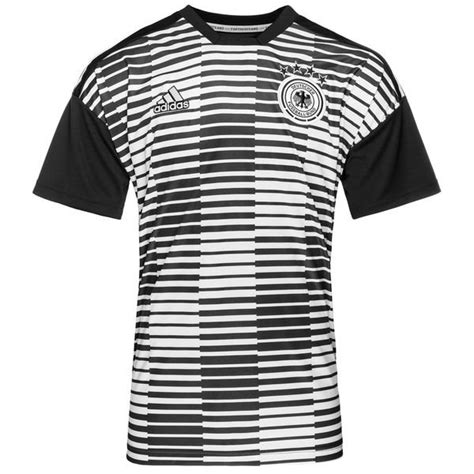 Dfb Deutschland Training T Shirt Pre Match Parley Schwarz Wei