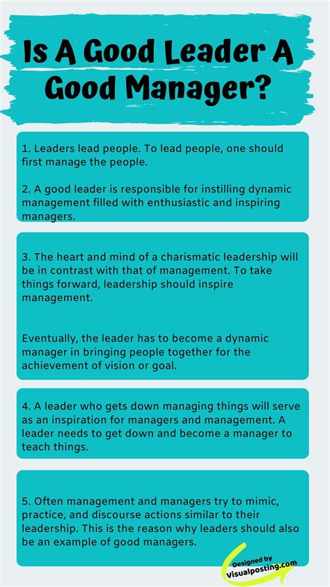 What are the roles of a good leader