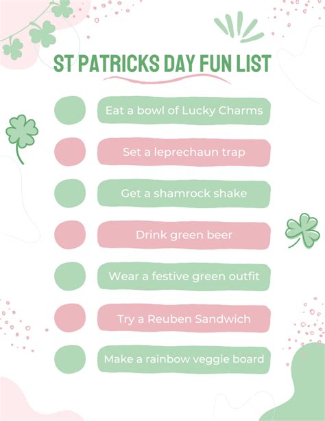 St Patrick S Day Fun List Life Sprinkles By Taryn Camp