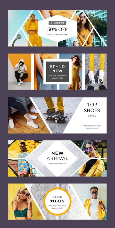 5 Urban Fashion Facebook Cover Templates PSD Facebook Cover Template