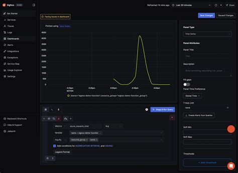 Azure Function Metrics Signoz