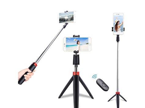 Selfie Stick Slowmoose Sem Fio Y Bluetooth Controle Remoto Preto