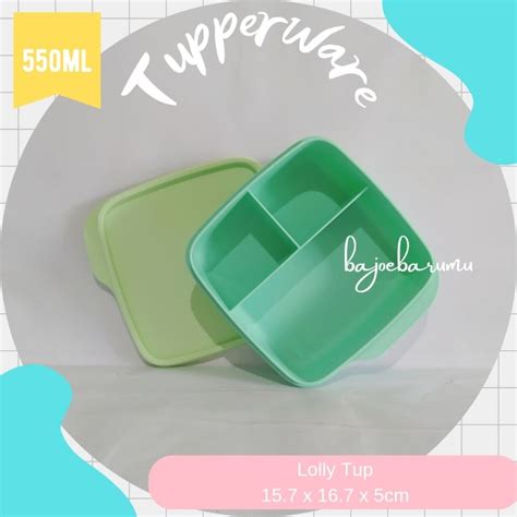 Jual TUPPERWARE Lolly Tup Kotak Makan Siang Lunch Box Tempat Bekal