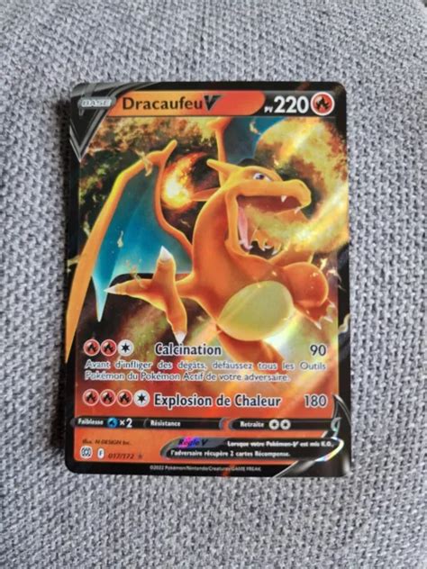 CARTE POKÉMON DRACAUFEU V 017 172 NEUF VF Stars Étincelantes EUR 4 06