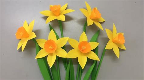 How To Make Daffodil Flower With Paper