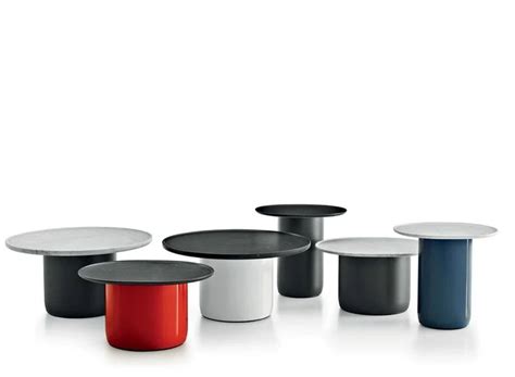 Lacquered Round Side Table Button Tables By B B Italia B B Italia