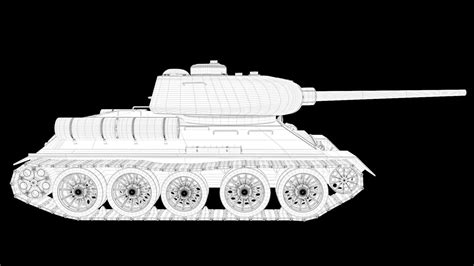 Tank T34 85 3D Model CGTrader