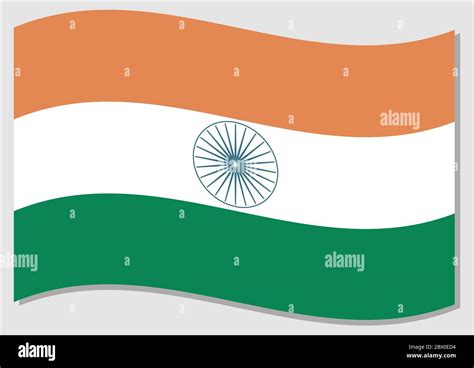 Waving Flag Of India Vector Graphic Waving Indian Flag Illustration