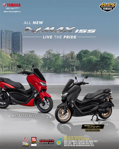 Warna Baru All New Yamaha Nmax 155 Tahun 2023 Semakin Menarik Brosis