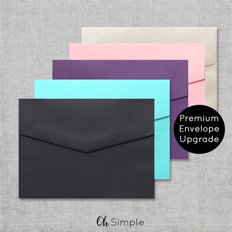 Premium Envelope Upgrade Black Envelopes Seafoam Green Etsy