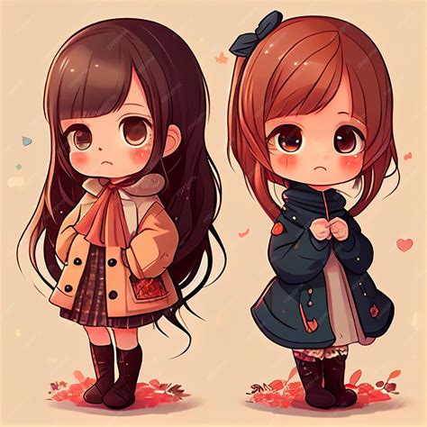 Premium Ai Image Anime Chibi Style Girl Character Generative Ai