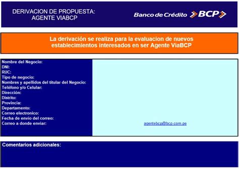 Agente Bcp Cu Les Son Los Requisitos Para Tener Este Servicio En Mi