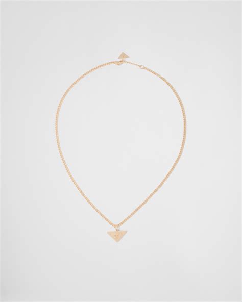 Gold Eternal Gold Pendant Necklace In Yellow Gold Prada