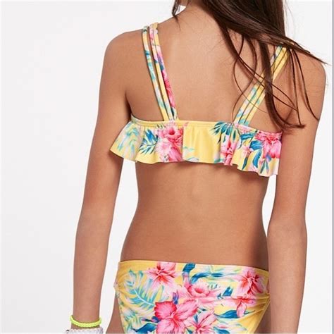 Volcom Swim Volcom Flower Girl Crop Bikini Poshmark