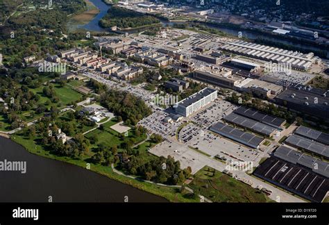 Aerial Photograph Rock Island Arsenal Mississippi River Illinois