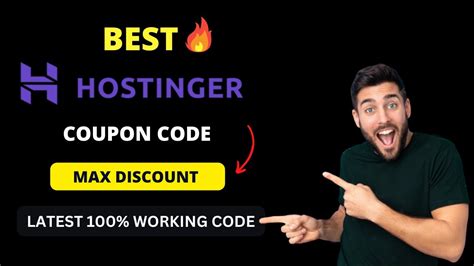 Hostinger Coupon Code Get Special Hostinger Discount Youtube