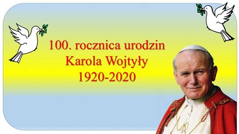 100 ROCZNICA URODZIN ŚW KAROLA WOJTYŁY JANA PAWŁA II Specjalny