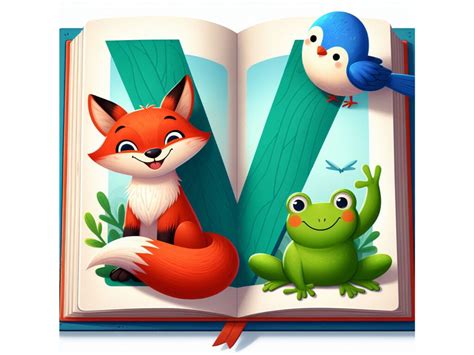 Animal Alphabet Latter V Illustration Graphic by A.I Illustration and