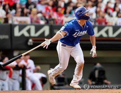 삼성 류지혁 왼쪽 어깨 관절낭 손상최소 한 달 이탈 연합뉴스