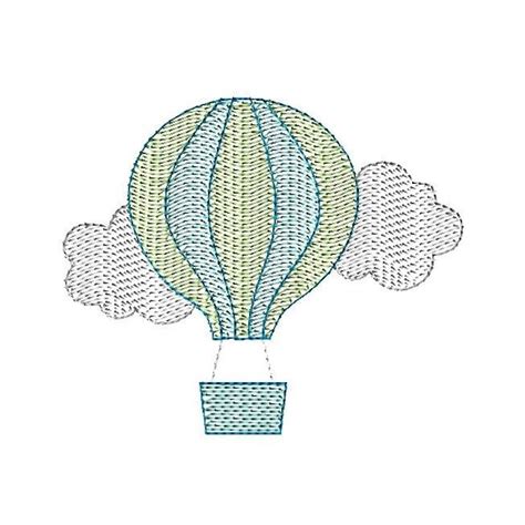 Hot Air Balloon Pattern Etsy