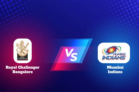 Free Ipl Match Rcb Vs Mi Banner Design Template To Edit Online