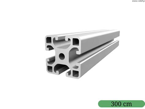 Profil aluminiowy 40x40 [8] SREBRNY 3000mm