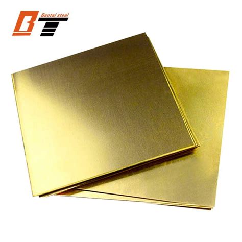 High Quality Copper Alloy Sheet Plate Brass Plate 2mm10mm Copper Sheet Grade 260 Brass Sheet