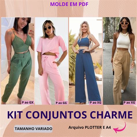 Molde Kit Conjunto Charme Julia Suenia Nunes Gomes Hotmart