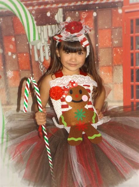 Gingerbread Girl Christmas Tutu Dress Christmas Tutu Dress Gingerbread Man Pageant Dress Ooc