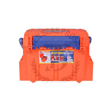 Versus Meiho Bucket Mouth Tackle Box Orange Seas