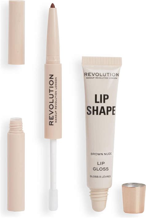 Makeup Revolution Lip Shape Kit Brown Nude Pris