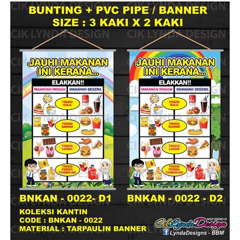 Pre Order Bunting Pvc Pipe Koleksi Kantin Sekolah Shopee Malaysia