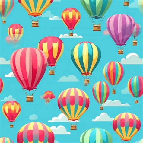 Premium AI Image A Close Up Of A Bunch Of Hot Air Balloons Flying In