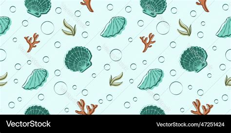 Shell pattern Royalty Free Vector Image - VectorStock