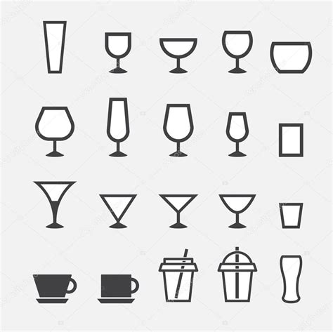 Glass And Cup Icon Stock Vector By ©jacartoon 60411033
