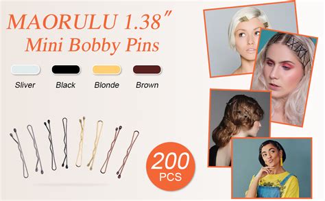 Ct Mini Blonde Bobby Pins With Cute Case Inch Premium Gold
