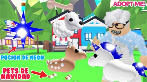 Nueva Pocion De Neon Y Nuevas Mascotas De Navidad En Adopt Me Roblox