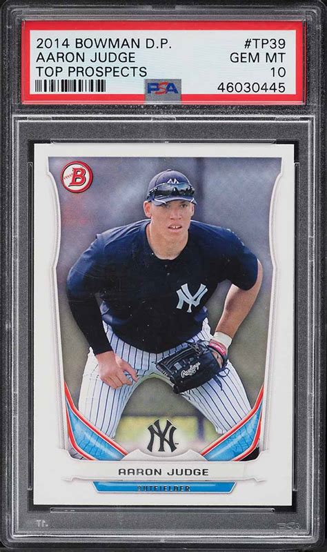 Bowman Draft Picks Top Prospects Aaron Judge Rookie Tp Psa