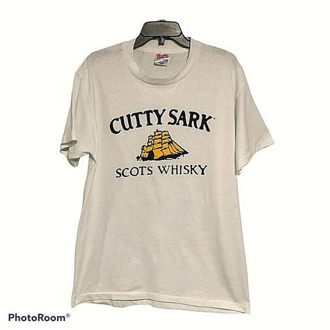 Vintage Cutty Sark Scots Whisky T Shirt Large You Havent Been Tall