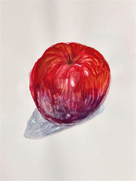 Watercolor Apple by lunalbum6 on DeviantArt