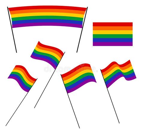 Lgbt Rainbow Flags Stock Vector Illustration Of Married 67645411