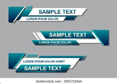 Lower Third Vector Blue Design Template Shutterstock