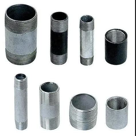 Seamless Steel Toe Nipple Hot DIP Galvanized Black Pipe Nipple Tee And Round Cap