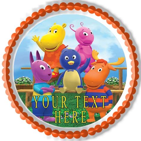 Backyardigans Edible Birthday Cake Topper Edible Cake Toppers Birthday