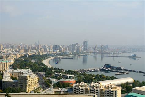 Caspian Coast Baku Azerbaijan Stock Image Image Of Caspi Modern