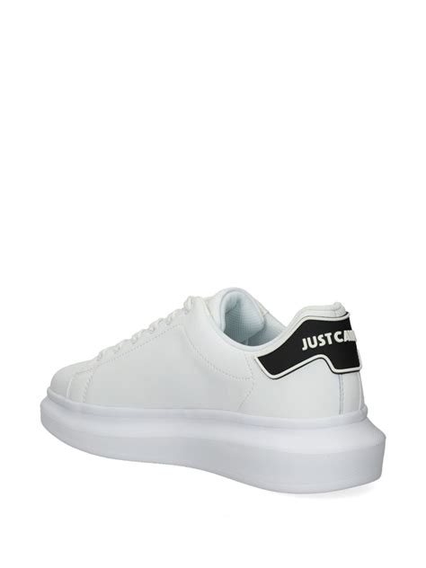 Just Cavalli Logo Print Sneakers White FARFETCH