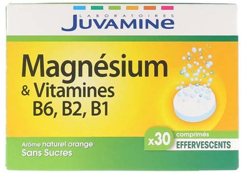 Magnésium Et Vitamines B6 B2 Et B1 Juvamine Complément Alimentaire