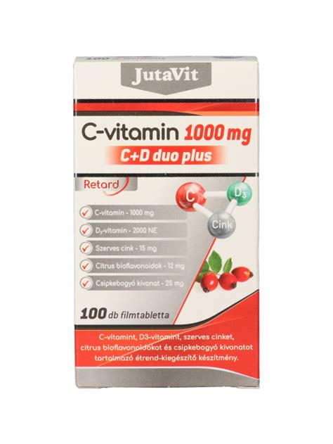 JutaVit C Vitamin 1000 Mg C D Dou Plusz 100 Db